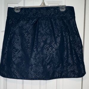 Orvis Dark Blue Textured Mini Skirt